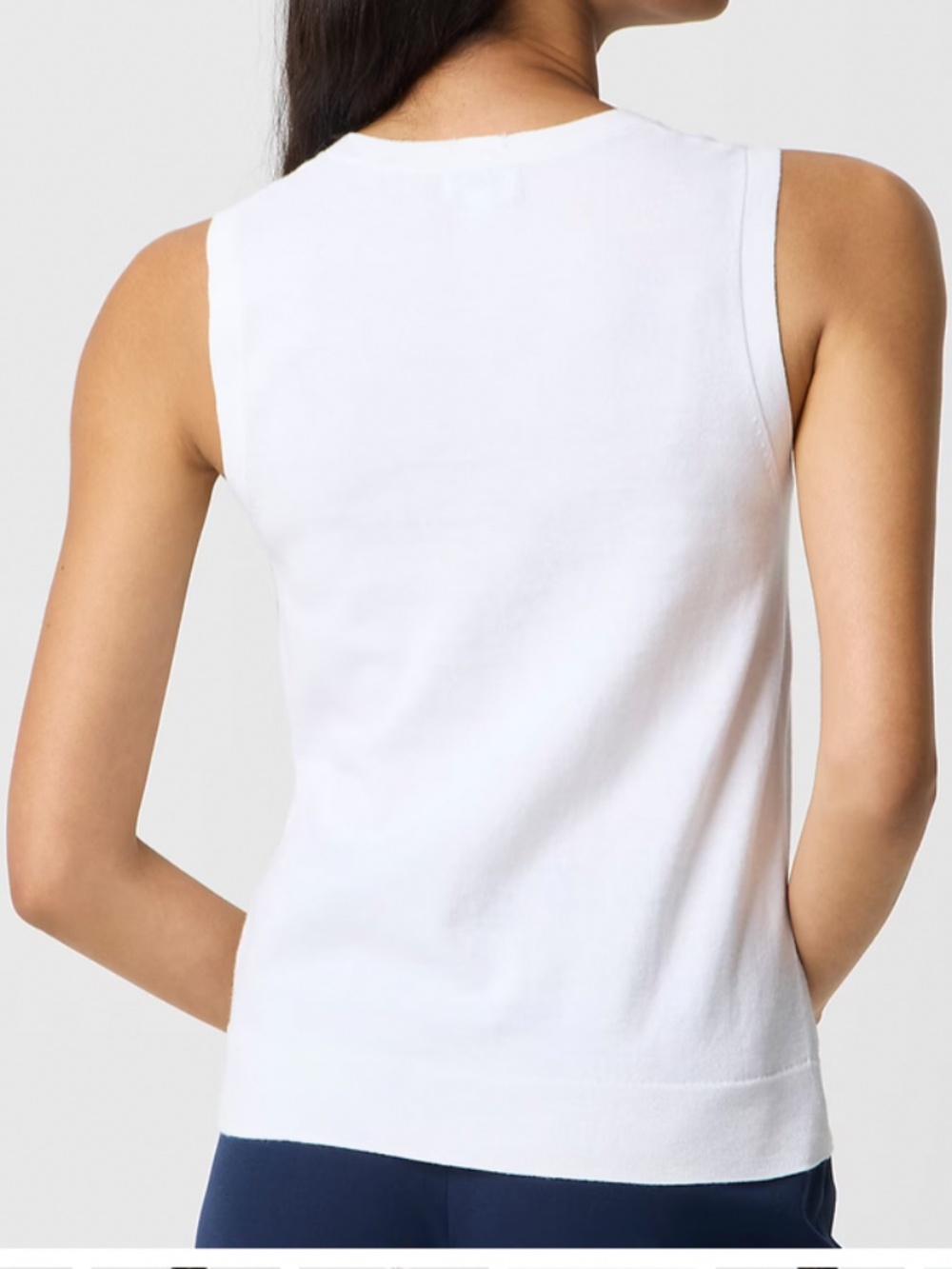 NWT J.Crew Factory Classic Sweater Shell White XL